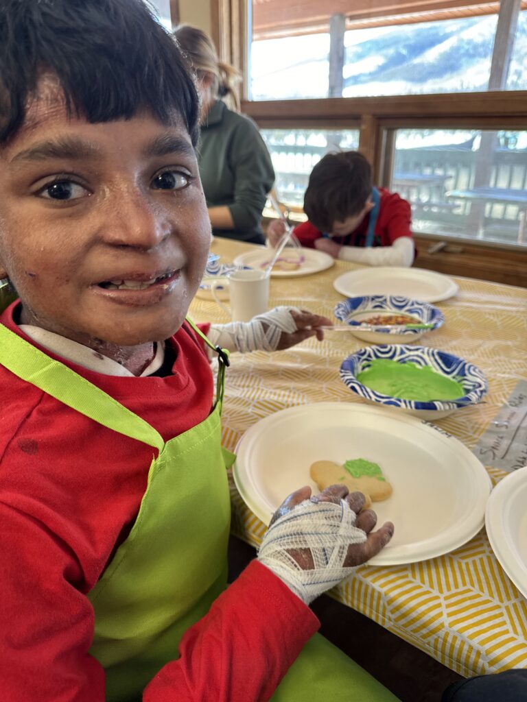 Salim making cookies