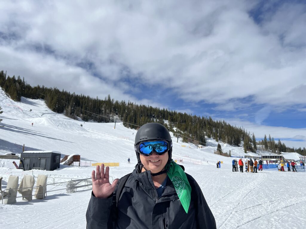 Mark Popenhagen going skiing