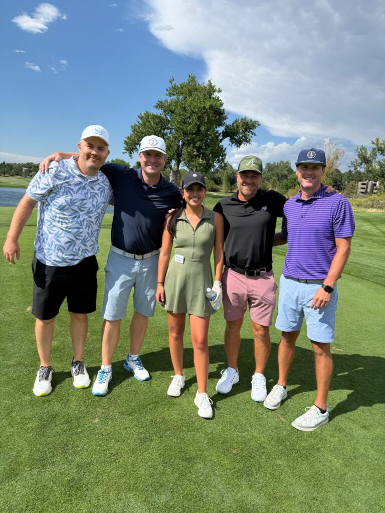 Brandy and Jeff Heidrick foursome he is the one in black