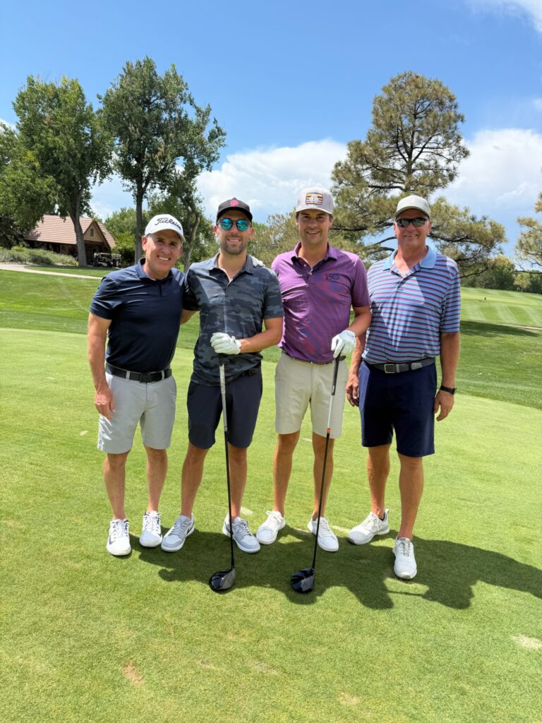 Milt Karavites, Deano Karavites and other two from his foursomeJPG