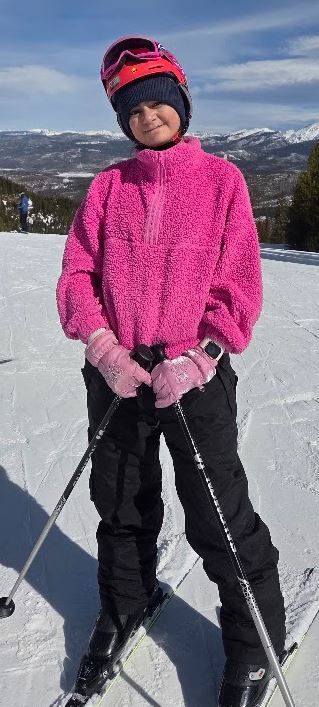 Ellen stand-up skiing