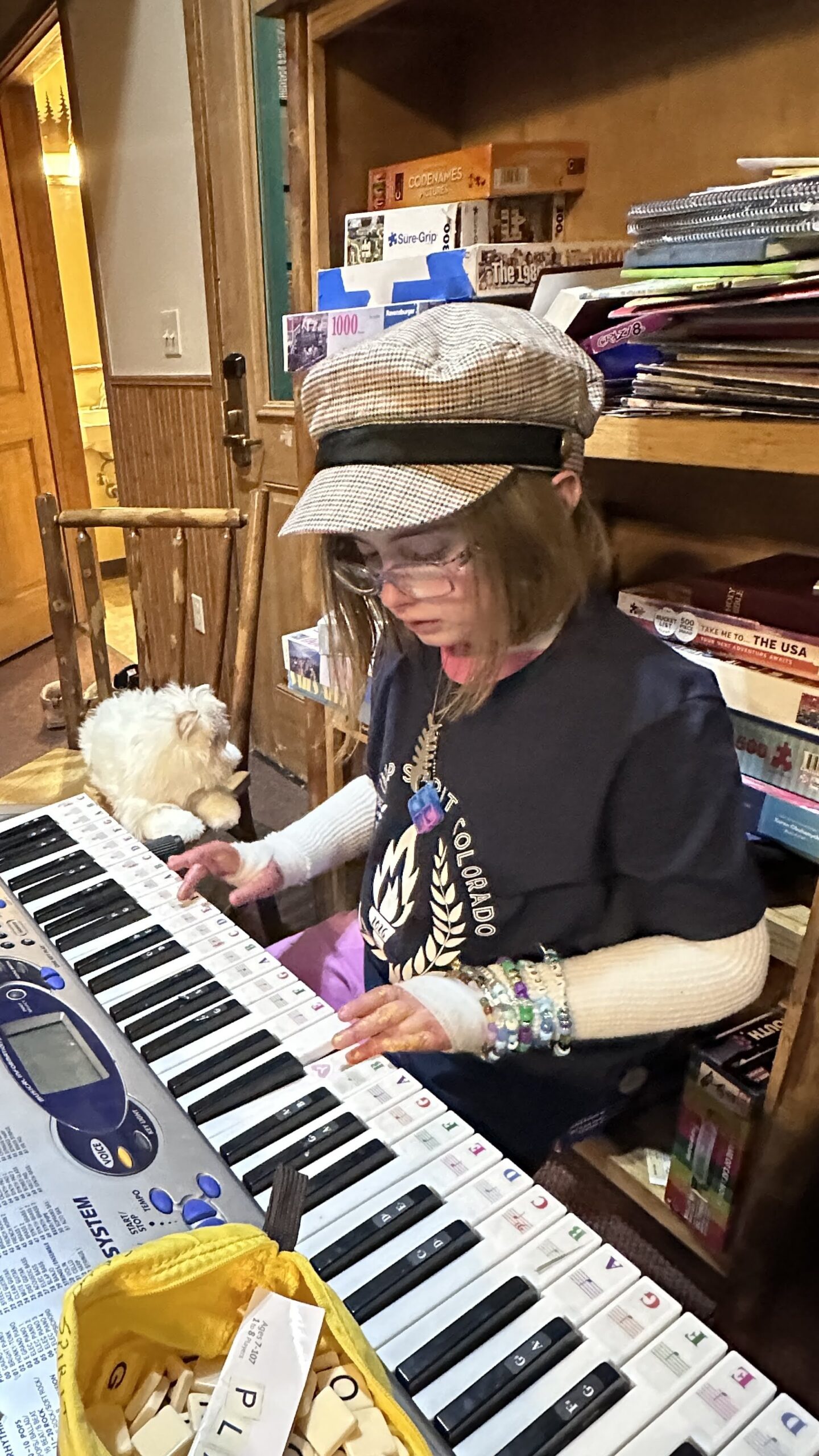 Rowan playing the piano