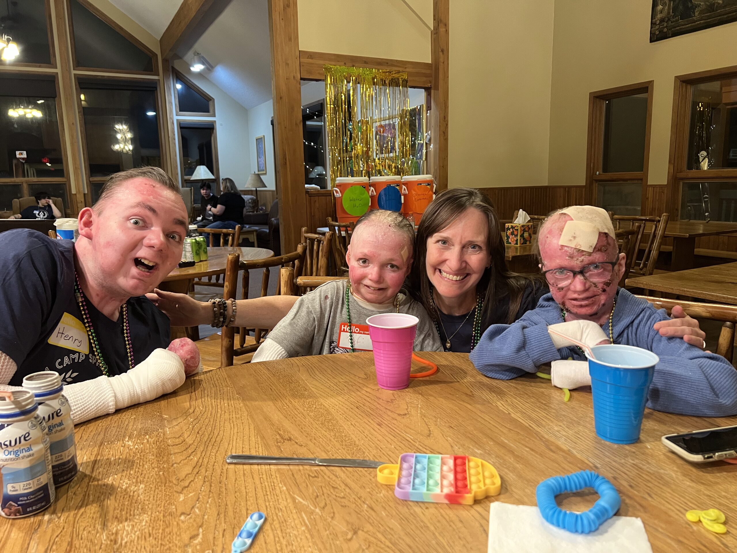 Henry, Rafi, Ellen and Ella on opening day