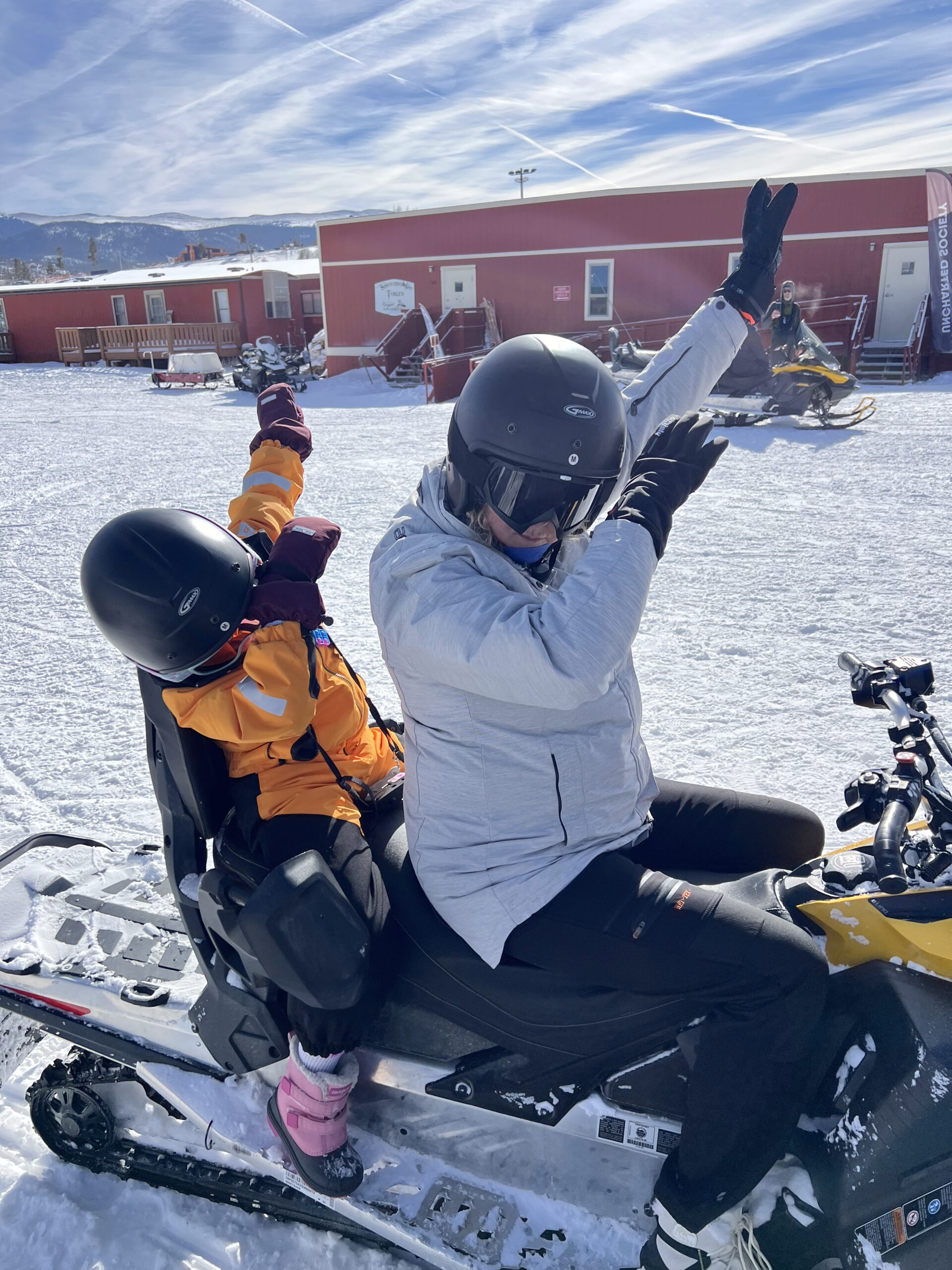 Rowan and Leslie dabbing